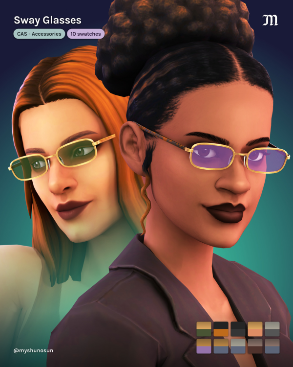 Maxis Match Sway Glasses by simsfinds - The Sims 4 Custom Content
