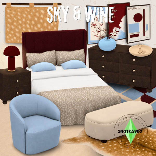 Maxis Match Sky Wine by simsfinds - The Sims 4 Custom Content