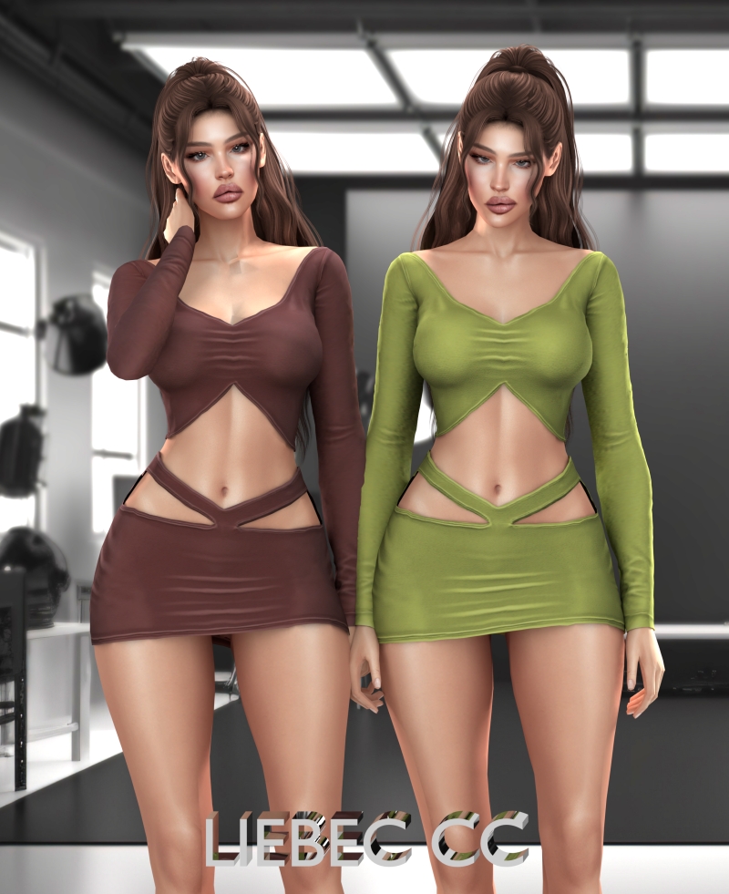 Alpha LIEBEC LISA SET by liebec - The Sims 4 Custom Content