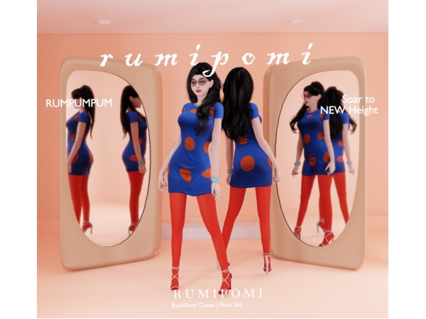 Alpha Rumpumpum_Fleur Outfit Set - The Sims 4 Custom Content