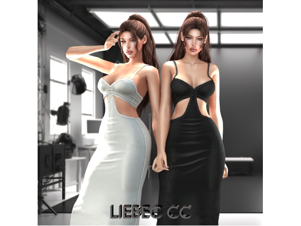 Alpha LIEBEC Vivi Dress - The Sims 4 Custom Content