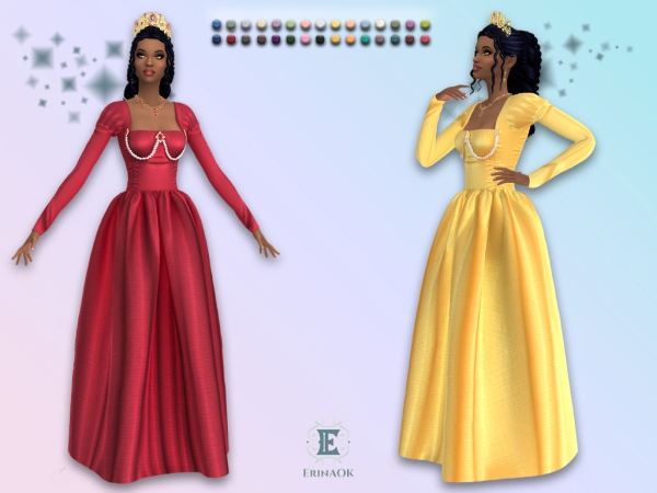 Mix ErinAOK Women's Janei Gown 091326 - The Sims 4 Custom Content