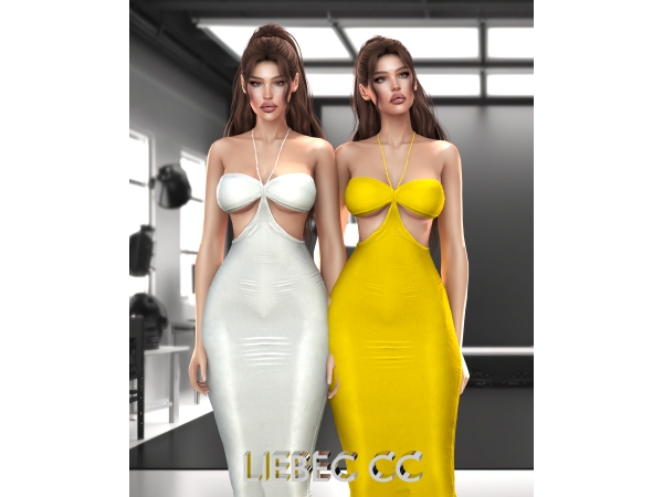 Alpha LIEBEC Jenny Dress - The Sims 4 Custom Content