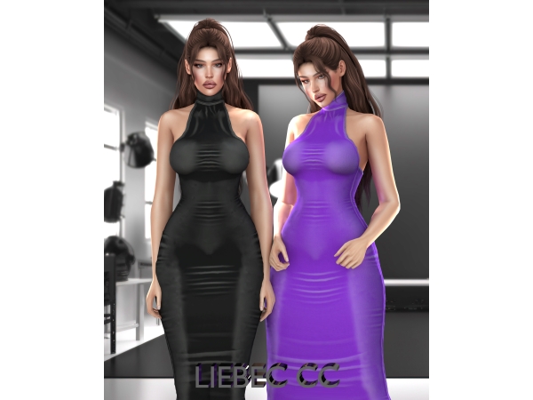 Alpha LIEBEC Mali Dress - The Sims 4 Custom Content