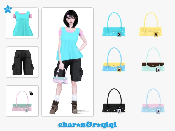 Mix [charonroqiqi]N34_bag - The Sims 4 Custom Content