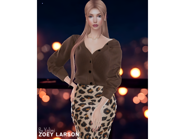 Alpha Zoey Larson by Yolimi - The Sims 4 Custom Content