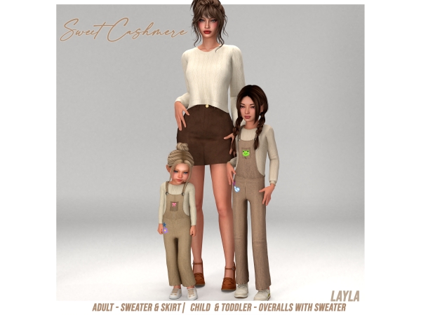 Alpha patreon Sweet Cashmere Set - The Sims 4 Custom Content