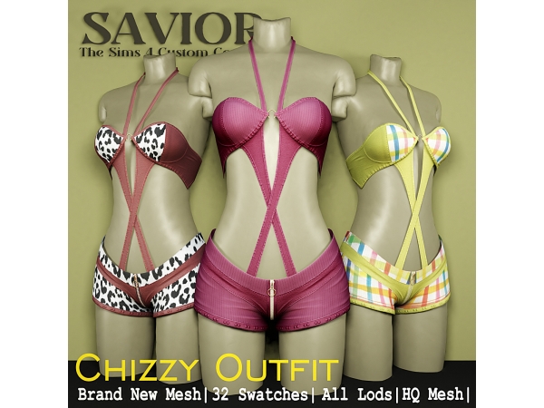 Alpha Svr_Chizzy Enriette Outfit - The Sims 4 Custom Content
