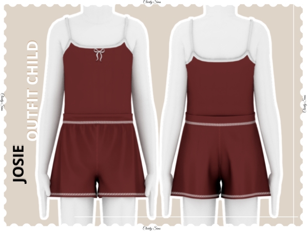 Alpha Josie Outfit Child - The Sims 4 Custom Content