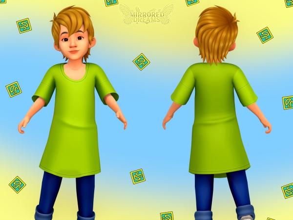 Mix Salsicha's Outfit - The Sims 4 Custom Content