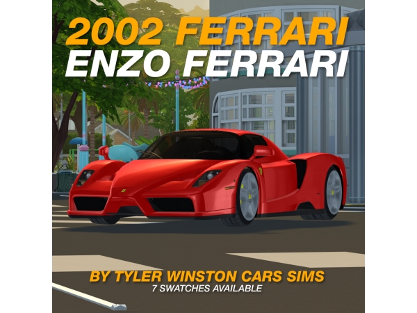 Alpha Tyler Winston Cars 2002 Ferrari Enzo Ferrari - The Sims 4 Custom Content
