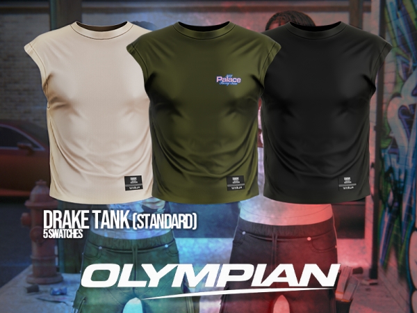 Alpha Olympian Drake Tank (Standard Version) - The Sims 4 Custom Content