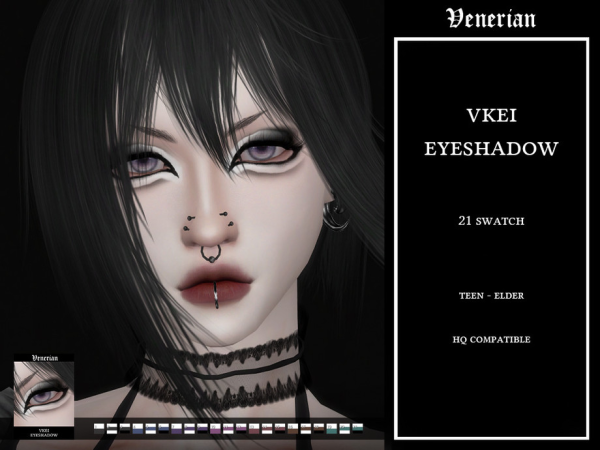 Maxis Match Vkei Eyeshadow by Venerian - The Sims 4 Custom Content