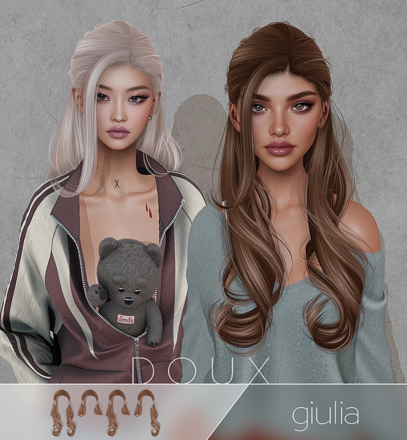 Alpha DOUX GIULIA by douxhair - The Sims 4 Custom Content