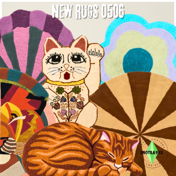 Alpha New Rugs 0506 by simsfinds - The Sims 4 Custom Content