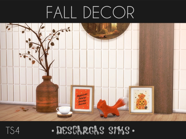 Alpha Fall Decor - The Sims 4 Custom Content