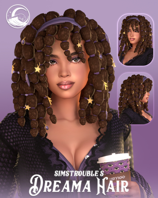 Maxis Match Dreama Hairstyle Set by simsfinds - The Sims 4 Custom Content