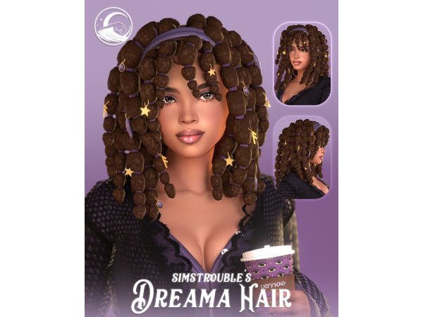 Maxis Match Dreama Hairstyle Set by simstrouble - The Sims 4 Custom Content