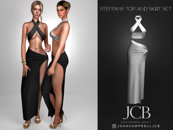 Alpha STEFFANY TOP AND SKIRT SET by Joan_Campbell_Beauty_ - The Sims 4 Custom Content