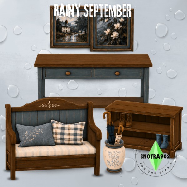 Maxis Match Rainy September by simsfinds - The Sims 4 Custom Content