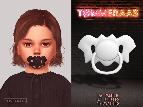 Mix TØMMERAAS Bat Pacifier for Toddlers - The Sims 4 Custom Content