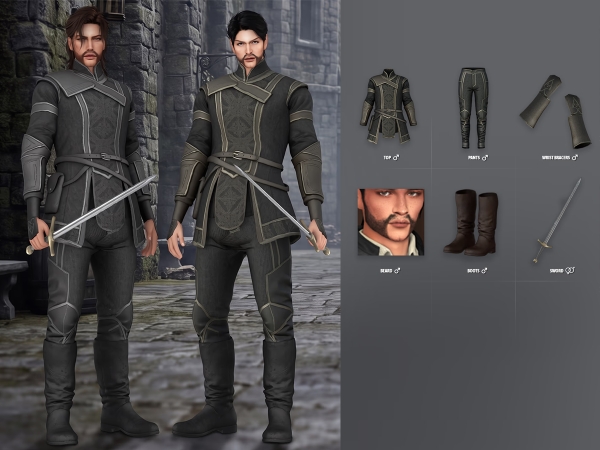 Alpha Dragon Riders Male Lookbook - The Sims 4 Custom Content
