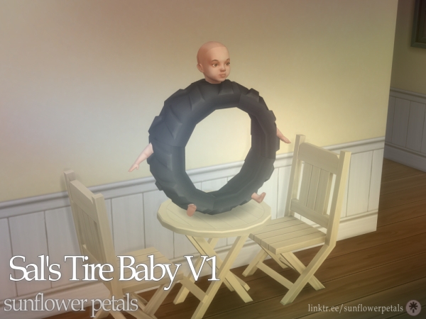 Maxis Match Sal's Tire Baby V1 Decor Only - The Sims 4 Custom Content
