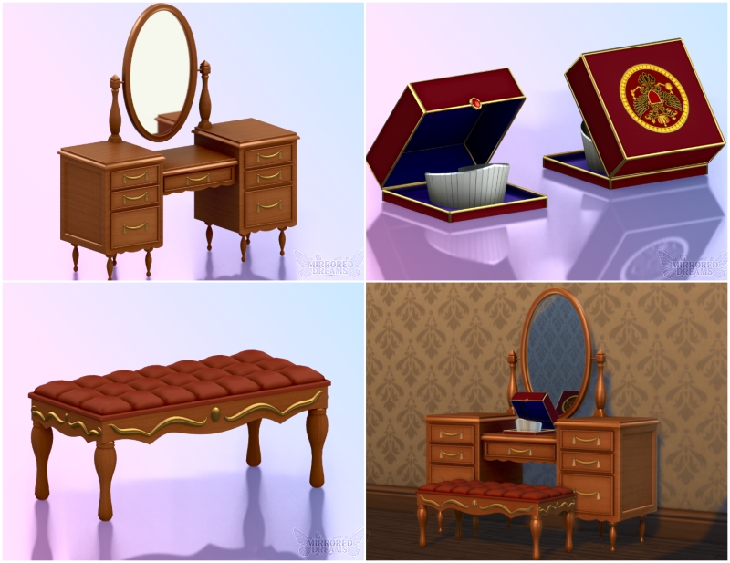 Mix Furniture Anastásia by mirroreddreamscc - The Sims 4 Custom Content
