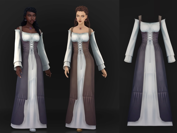 Maxis Match Jane Dress - The Sims 4 Custom Content