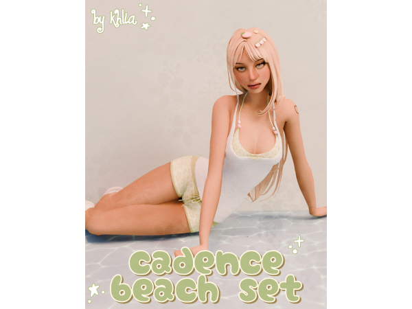 Maxis Match cadence bikini set by khlia - The Sims 4 Custom Content