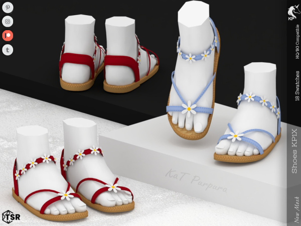 Maxis Match Shoes KP1X Child by KaTPurpura - The Sims 4 Custom Content