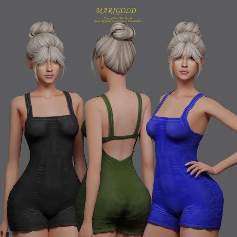 Alpha MARIGOLD TS4_LISA BODYFIT by marigoldsims - The Sims 4 Custom Content