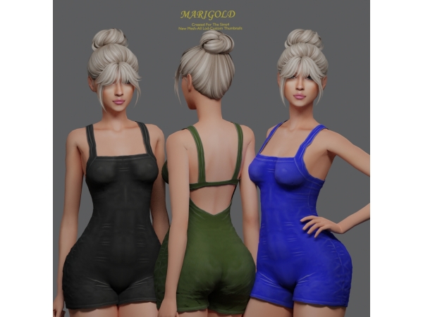 Alpha MARIGOLD TS4_LISA BODYFIT - The Sims 4 Custom Content