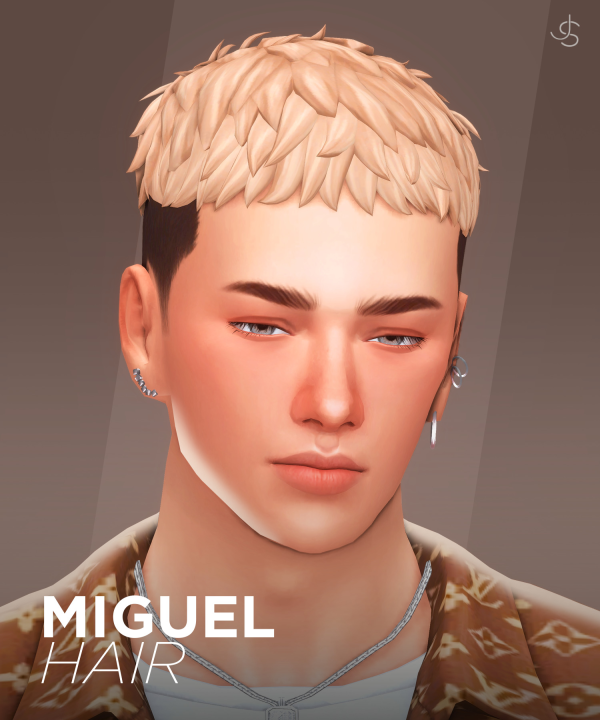 Maxis Match Miguel Hair by simsfinds - The Sims 4 Custom Content