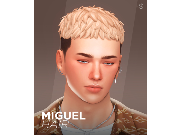 Maxis Match Miguel Hair by johnnysims - The Sims 4 Custom Content