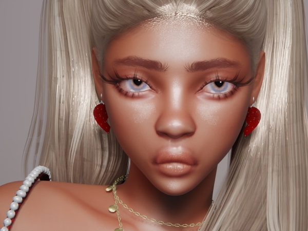 Alpha Tonight Earrings - The Sims 4 Custom Content