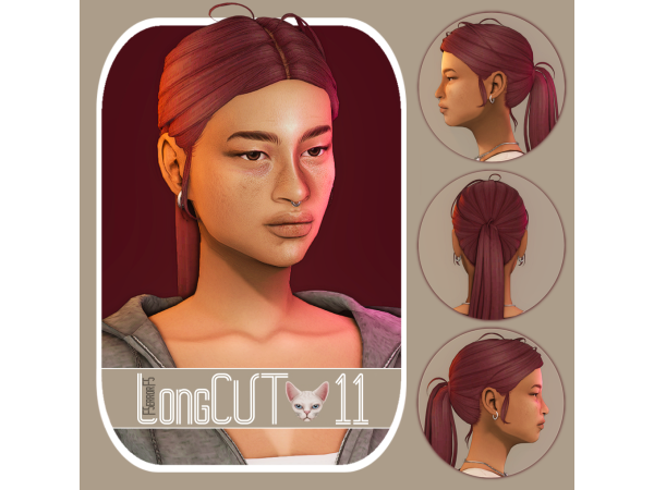 Maxis Match BASE BANGS (LongCUT_11) Pt3 by f5errorf5 - The Sims 4 Custom Content