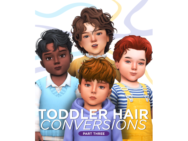 Maxis Match Toddler Hair Conversions Pt 3 by johnnysims - The Sims 4 Custom Content