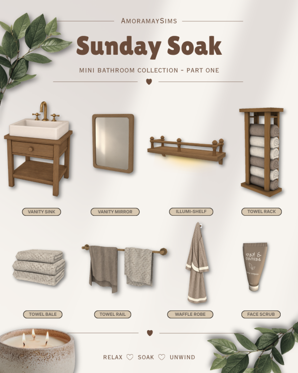 Maxis Match Sunday Soak Part One by simsfinds - The Sims 4 Custom Content