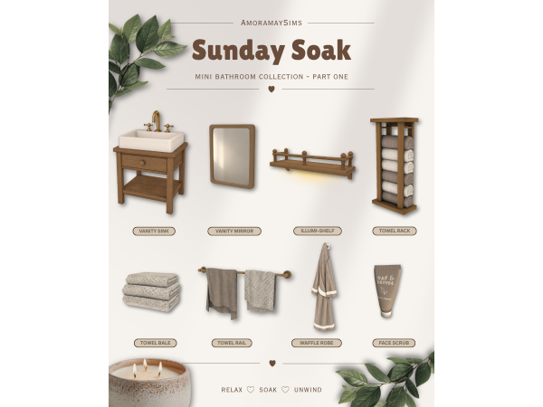 Maxis Match Sunday Soak Part One by AmoramaySims - The Sims 4 Custom Content