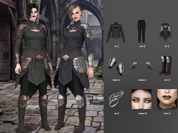 Alpha Dragon Riders Female Lookbook - The Sims 4 Custom Content