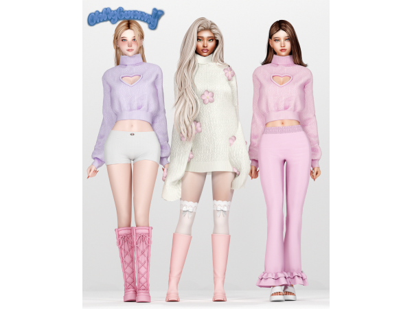Alpha Stay Cute Set - The Sims 4 Custom Content