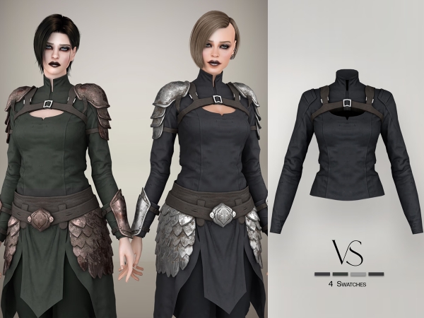 Alpha Dragon Riders Top - The Sims 4 Custom Content