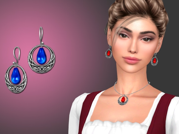 Alpha Jane Earrings - The Sims 4 Custom Content