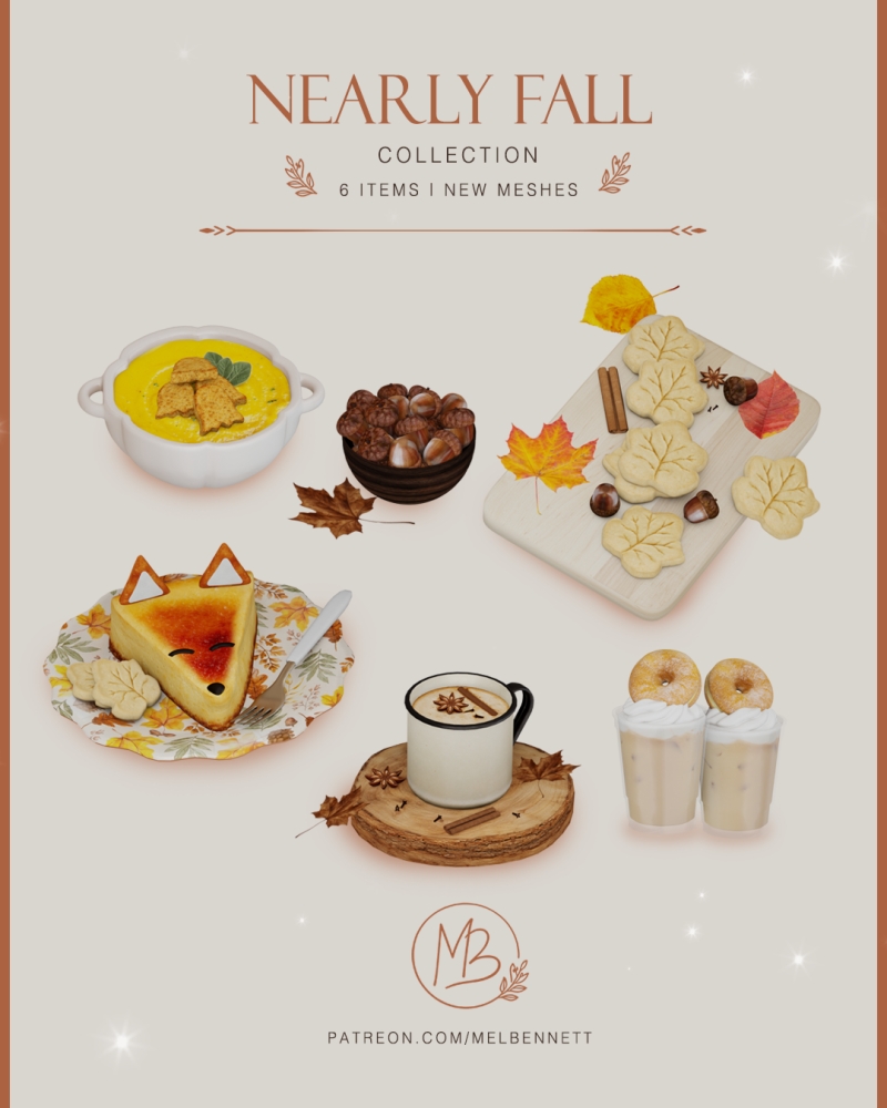 Mix Nearly Fall Collection by melbennett - The Sims 4 Custom Content