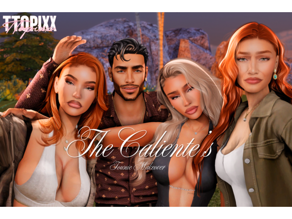 Mix [THE CALIENTE'S] TOWNIE DOWNLOAD - The Sims 4 Custom Content