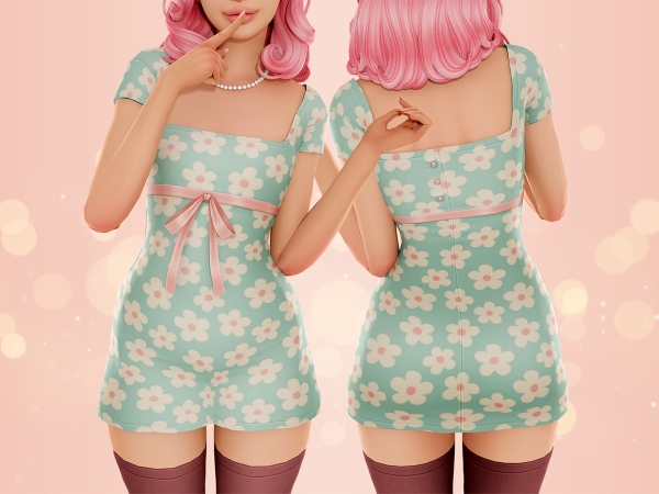 Maxis Match Willow Dress Andro - The Sims 4 Custom Content