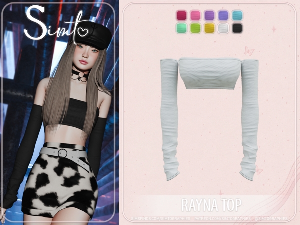 Alpha Rayna Top - The Sims 4 Custom Content
