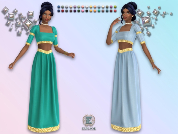 Mix ErinAOK Women's Ysilla Gown 092026 - The Sims 4 Custom Content