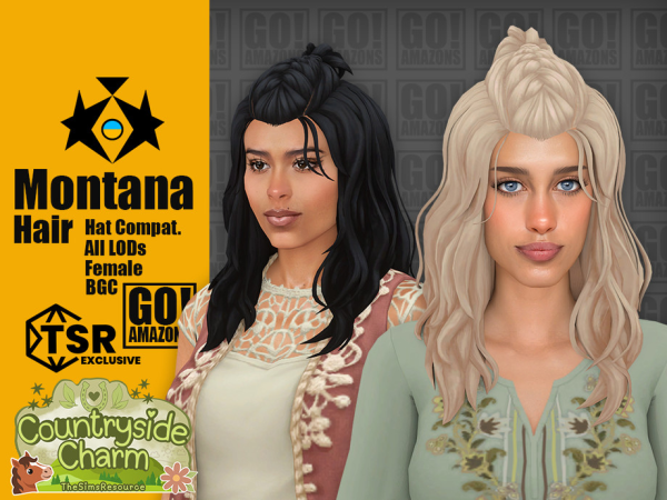 Maxis Match Montana Hair - The Sims 4 Custom Content